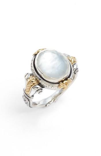 زفاف - Konstantino Etched Sterling Silver Doublet Ring 