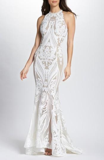 Mariage - Bronx and Banco Ester Halter Mermaid Gown 