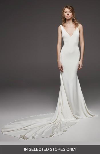 Wedding - Atelier Pronovias Hispalis Crepe Cowl Back Gown 