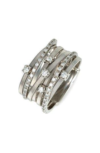 Hochzeit - Marco Bicego 'Goa' Seven Band Diamond Ring 