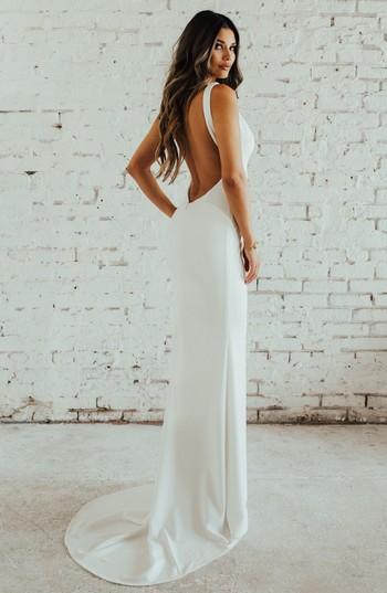 Свадьба - Noel and Jean by Katie May Paloma Plunge Back Trumpet Gown (Nordstrom Exclusive) 