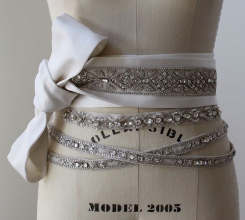 Wedding - Vintage Bridal Accessories  ♥ Gorgeous Wedding Bridal Sash 