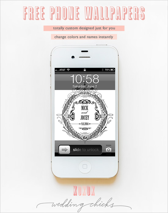Mariage - Fonds d'écran gratuits pour iPhone personnalisées