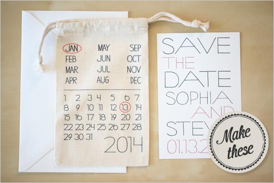 Hochzeit - Save The Date Taschen