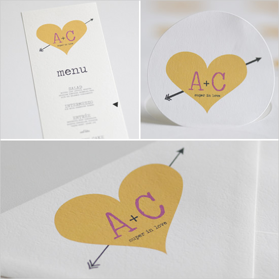 Hochzeit - Kundenspezifische Herz-Monogram