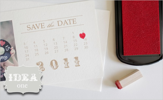 Mariage - Vintage gratuit Save The Date Calendar