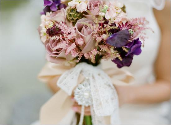 زفاف - زهور الزفاف خمر