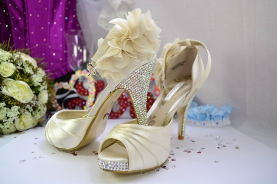 زفاف - أحذية الزفاف سباركلي