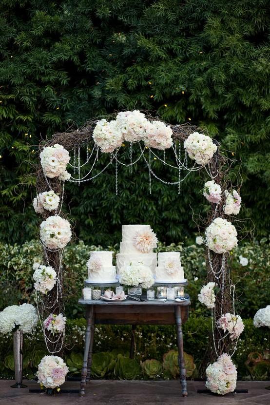 زفاف - كعك الزفاف مع الزهور