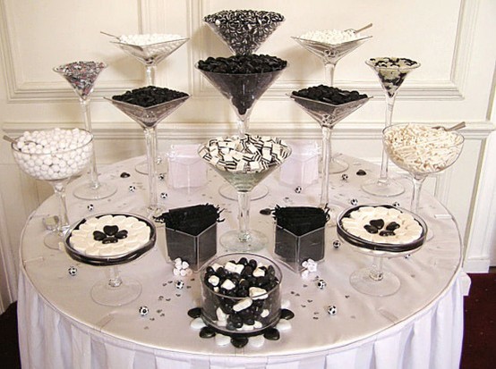 Hochzeit - Chic Süßigkeiten Tabelle ♥ Wedding Favor Ideen