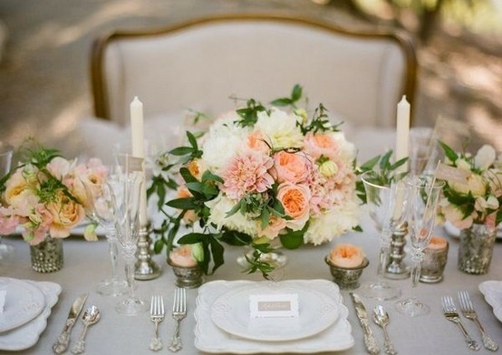 Wedding - Pink Wedding Centerpieces