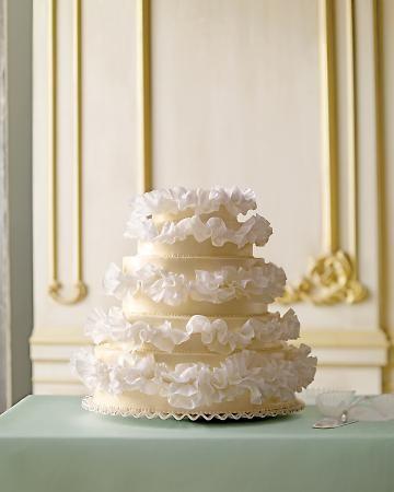 Mariage - Romantic Wedding Cakes Ruffled ♥ Décoration de gâteau de mariage