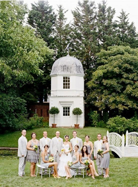 زفاف - رمادي اللون لوحات الزفاف