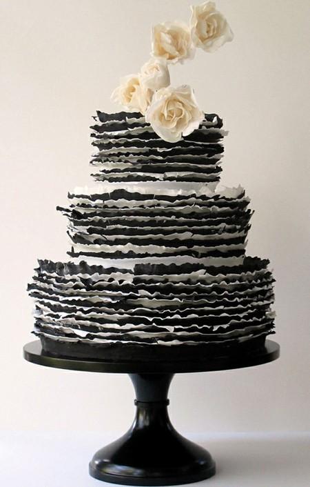 Wedding - Ruffle Wedding Cakes ♥ Wedding Cake Design 