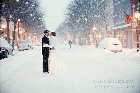 Mariage - Idée Photographie de mariage d'hiver ♥ Photographie de mariage romantique