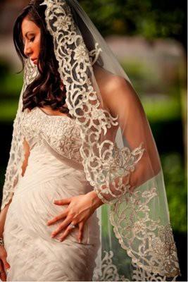 Mariage - Vintage Wedding Veil Mantilla