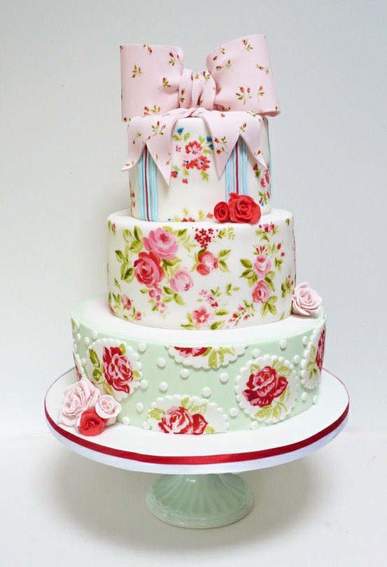 Wedding - Hand Painted Wedding Cakes ♥ Wedding Cake Design 