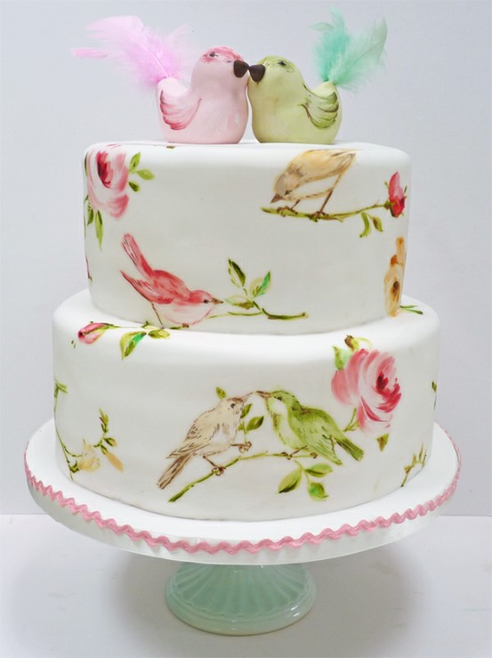 Wedding - Fondant Wedding Cakes ♥ Vintage Wedding Cake 