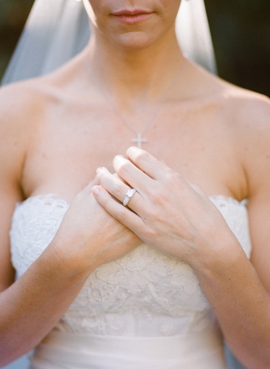 Engagement rings wedding day