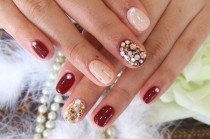 wedding photo - Painting Each Nail a Different Color/Pattern ♥ Glamorous Wedding Nail Art Design 