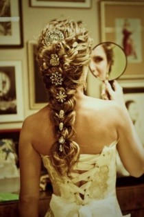 wedding photo - Braid Hairstyle with Brosh ♥ Hair Inpspiration