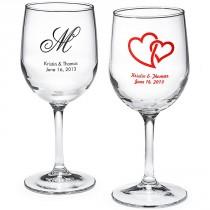 wedding photo - Personalized Wine Glass