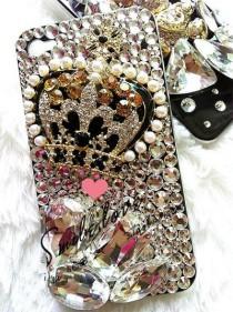 wedding photo - Cas de téléphone Luxry ♥ cas étonnant iPhone cristal et perle