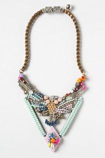 wedding photo - Perlen Phoenix-Halskette von Shourouk ♥ Strass Handmade Necklace