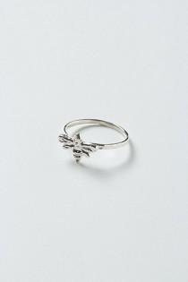 wedding photo - Carved Bee Ring - B