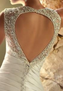 wedding photo - Taffeta heart Open Back Wedding Dress by Ella Bridal ♥ Valentine's Day Wedding Dress Idea 