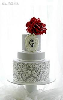 wedding photo - Red Roses And Damask