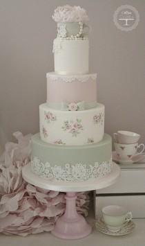 wedding photo - Tea Cup Wedding Cake