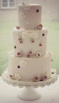 wedding photo - Initiales gâteau