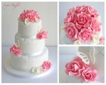 wedding photo - Розовые розы и Каллы