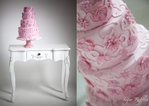 wedding photo - Шанель Вдохновленный Розовый торт