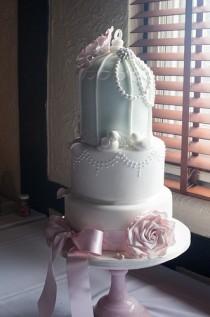 wedding photo - Birdcage gâteau de mariage