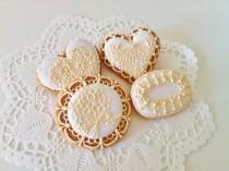 wedding photo - Lace Cookies
