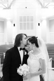 wedding photo - Stirn zu küssen