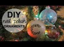 wedding photo - Diy Holiday Ornaments Using Nail Polish!