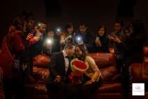 wedding photo - A Very Surprise Proposal In Movie Theather