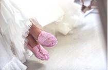 wedding photo - Pink Toms Wedding Shoes :) 