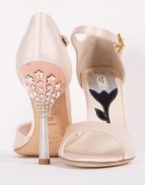 wedding photo - Prada light pink high heels sandals