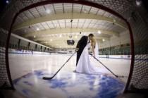 wedding photo - Hockey mariage # sport