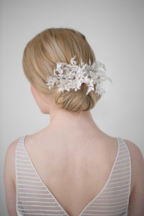 wedding photo - Lace Bridal Hairpins, Wedding Hair Accessory, Crystal Hairpins - New
