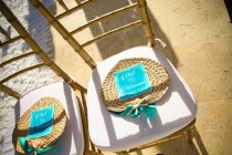 wedding photo -  Palm Leaf , Raffia Hand Fans for Weddings