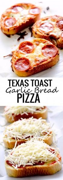 wedding photo - Texas Toast Garlic Bread Pizza