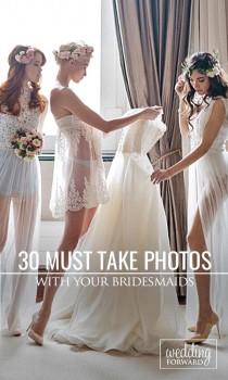 wedding photo - 36 Must Take Wedding Photos With Your Bridesmaids