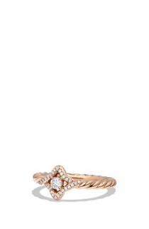 wedding photo - David Yurman 'Venetian Quatrefoil' Ring with Diamonds 
