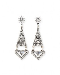 wedding photo - Electra Crystal Statement Earrings