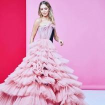 wedding photo - Ruffle Pink Dress